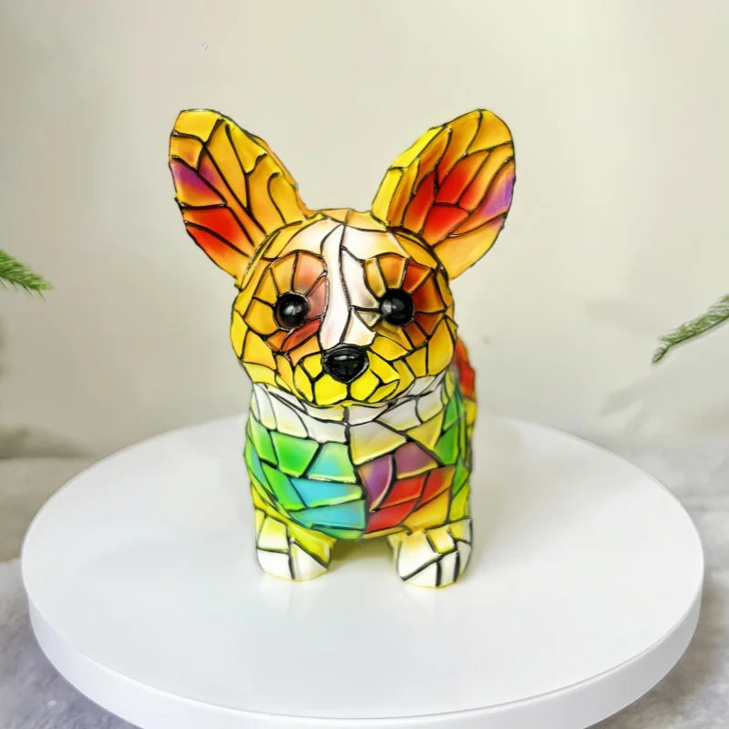 Divertimento Unico Artistico Carino A Forma Di Cane Ornamento Decorativo Luce Notturna Moderna Illuminazione Atmosferica