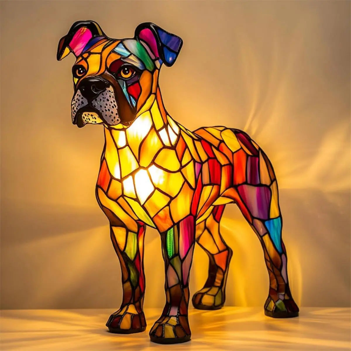 Divertimento Unico Artistico Carino A Forma Di Cane Ornamento Decorativo Luce Notturna Moderna Illuminazione Atmosferica