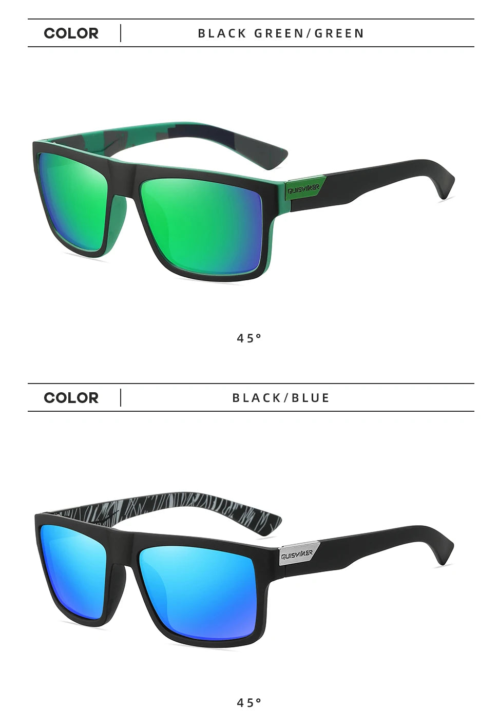 ELAX Occhiali Da Sole Polarizzati UV400 Uomo Donna Sportivi Da Pesca Outdoor Baseball Softball