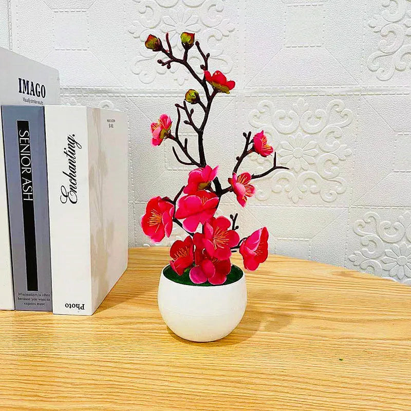 Prugna Vaso Di Fiori Finti In Plastica Artificiale Per Casa Ufficio Ornamenti Da Tavolo Decorazione Per Festa Di Nozze