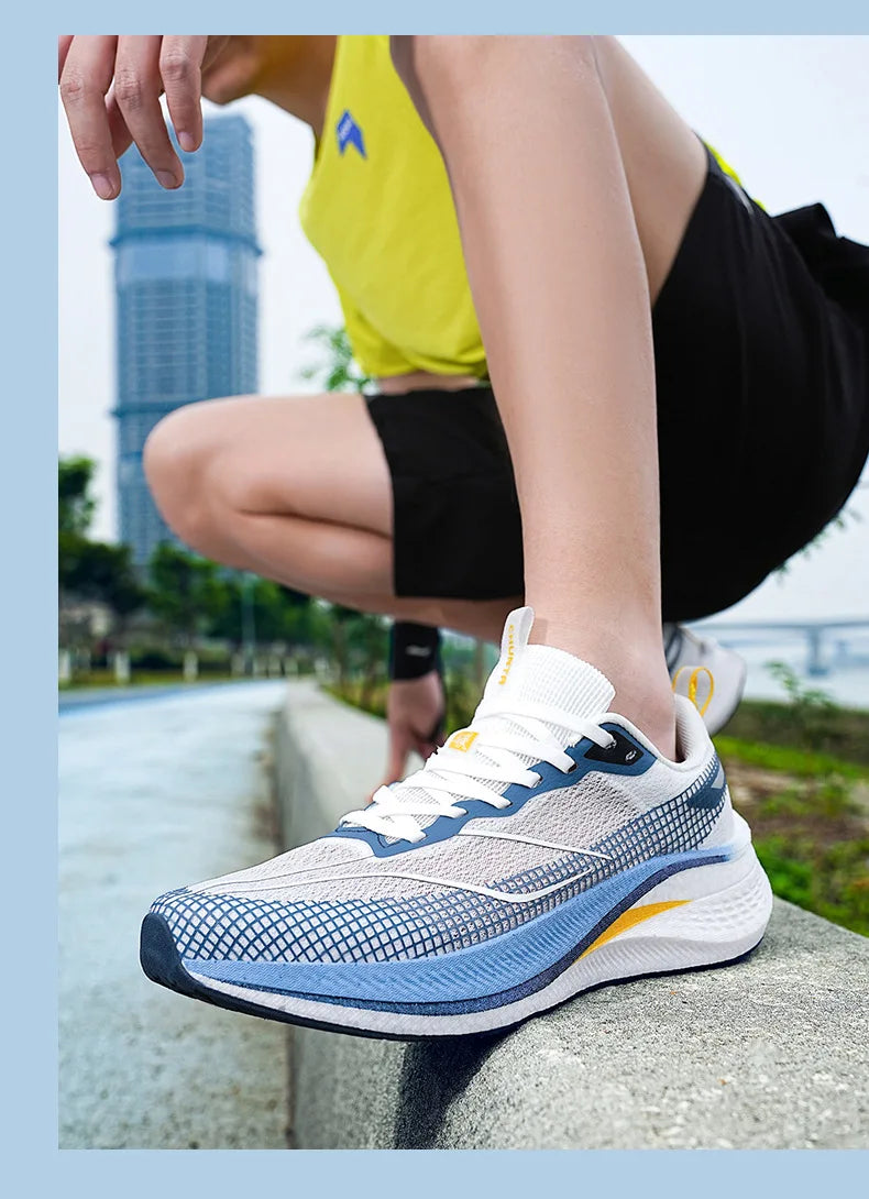 Scarpe Da Corsa Ultra Leggere E Traspiranti Con Piastra In Carbonio Per Uomo E Donna Da Competizione Comode Elastiche