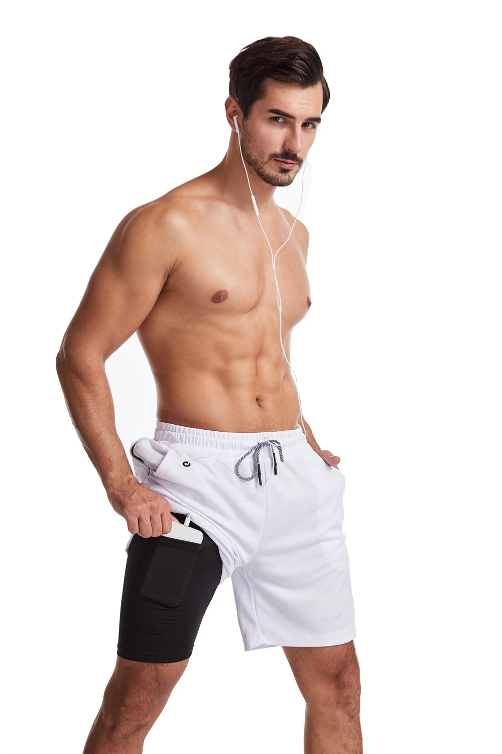 Pantaloncini Da Corsa Da Uomo 2 In 1 Palestra Allenamento Fitness Estivi 2025 Nuovi