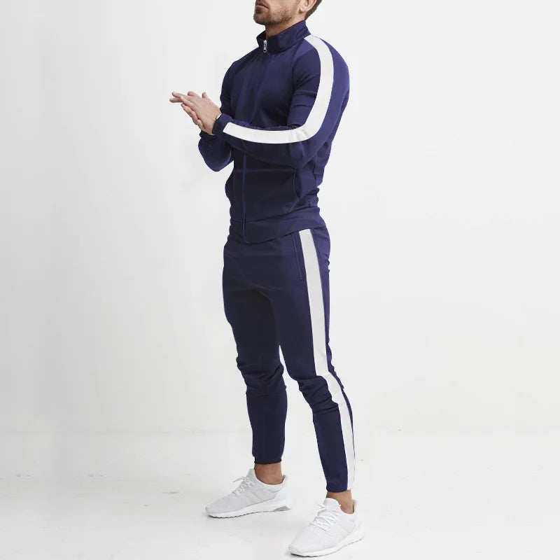 Tuta Sportiva Uomo Casual Autunno Inverno Colori Dell Abbigliamento Maschile Moderno