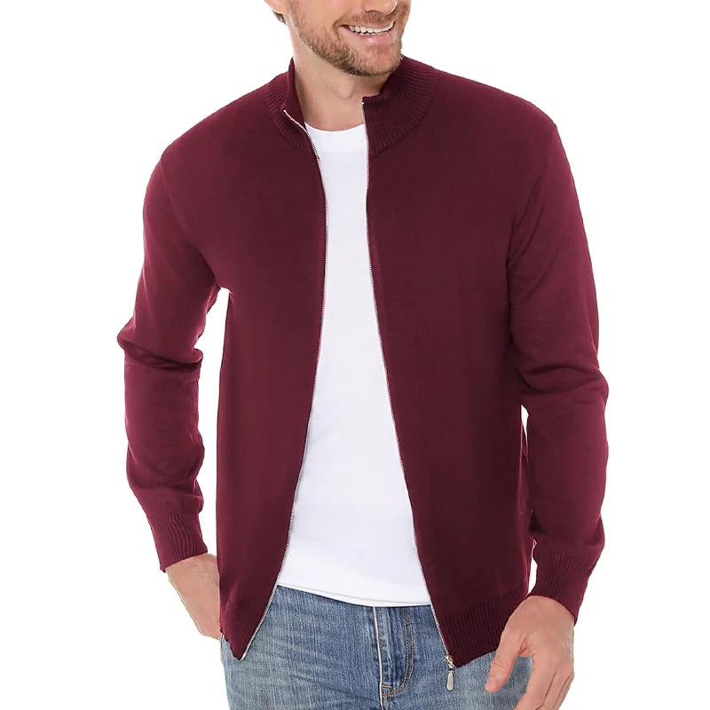 Cardigan Da Uomo Con Cerniera In Poliestere Caldo Animal Game Streetwear Per Look Moderno Autunno Inverno