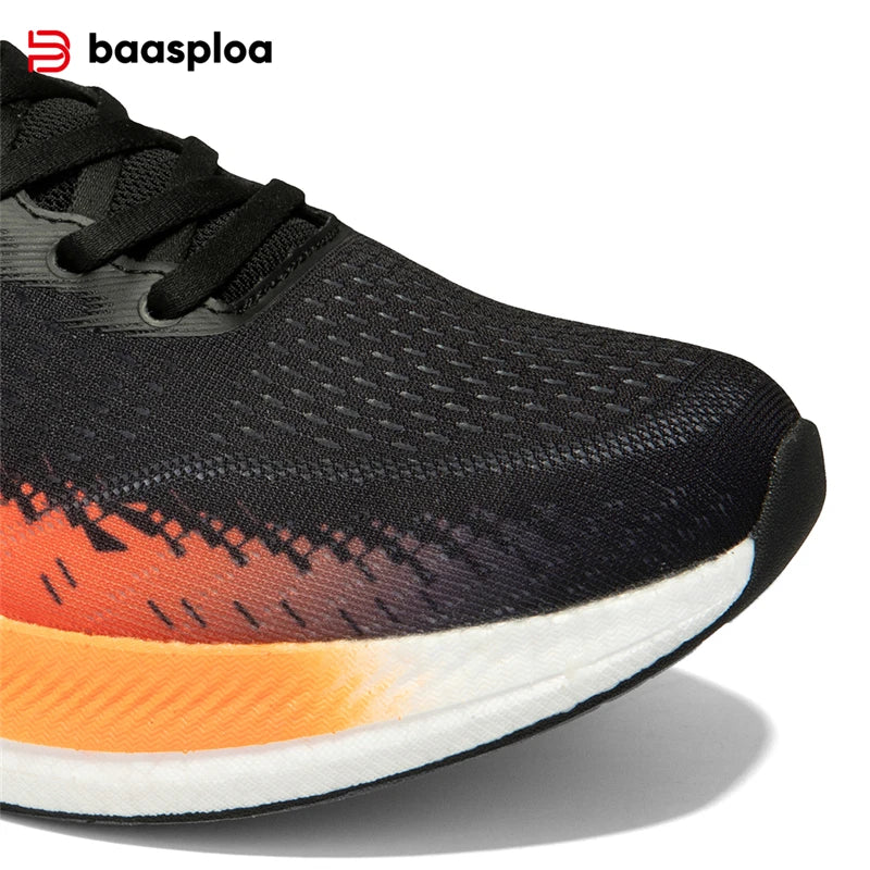 Baasploa Scarpe Da Corsa Uomo Traspiranti Leggere Con Piastra In Carbonio Antiscivolo Per Maratone Professionali
