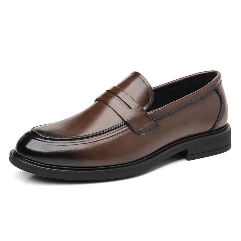 Mocassini Formali In Pelle Da Uomo Stile Italiano Slip On Eleganti Scarpe Da Lavoro E Da Ufficio Confortevoli E Leggere