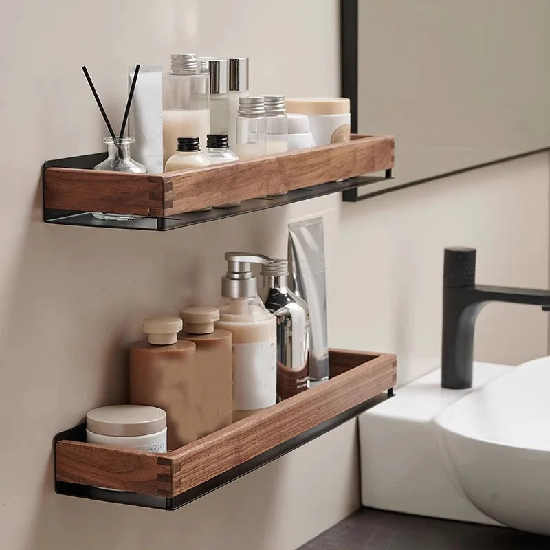 Mensole Da Bagno In Legno Scaffale Portaoggetti Da Parete Organizzatore Per Bagno Cucina E Casa Sopra Il WC