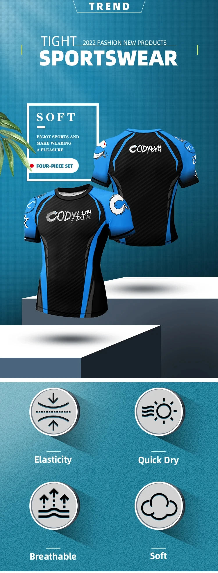 Rash Guard BJJ Uomo Jiu Jitsu Stampa Sublimazione Design Arte Marziale Abbigliamento Compressione Set Breve