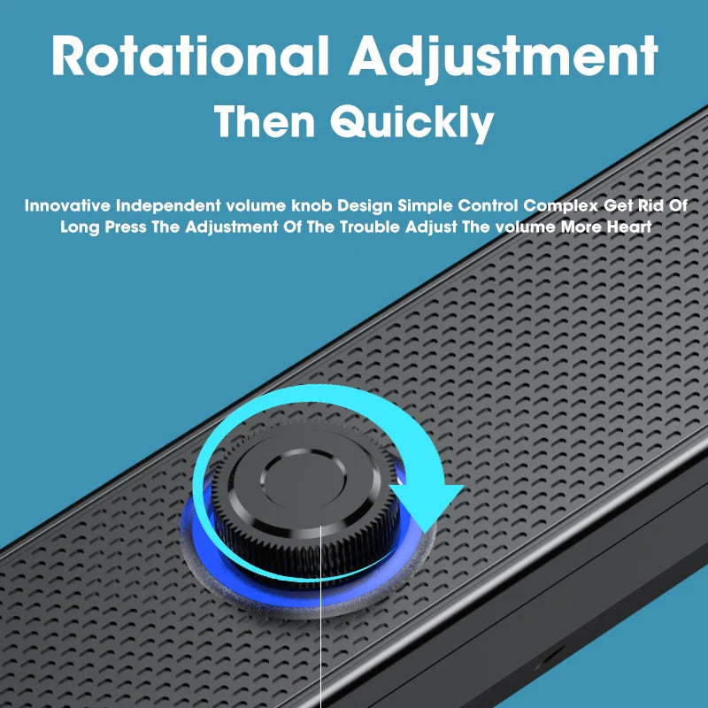 Soundbar Bluetooth Wireless Per Computer PC TV Laptop Desktop Altoparlante Portatile Musica Sistema Audio Caixa De Som