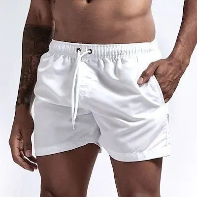 Pantaloncini da Bagno da Uomo da Surf ad Asciugatura Rapida Traspiranti con Coulisse e Tasche per Spiaggia Estiva