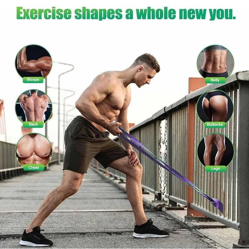 Fasce Di Resistenza Per Trazioni A Quattro Livelli Per Allenamento Muscolare Yoga Calisthenics Unisex Fitness