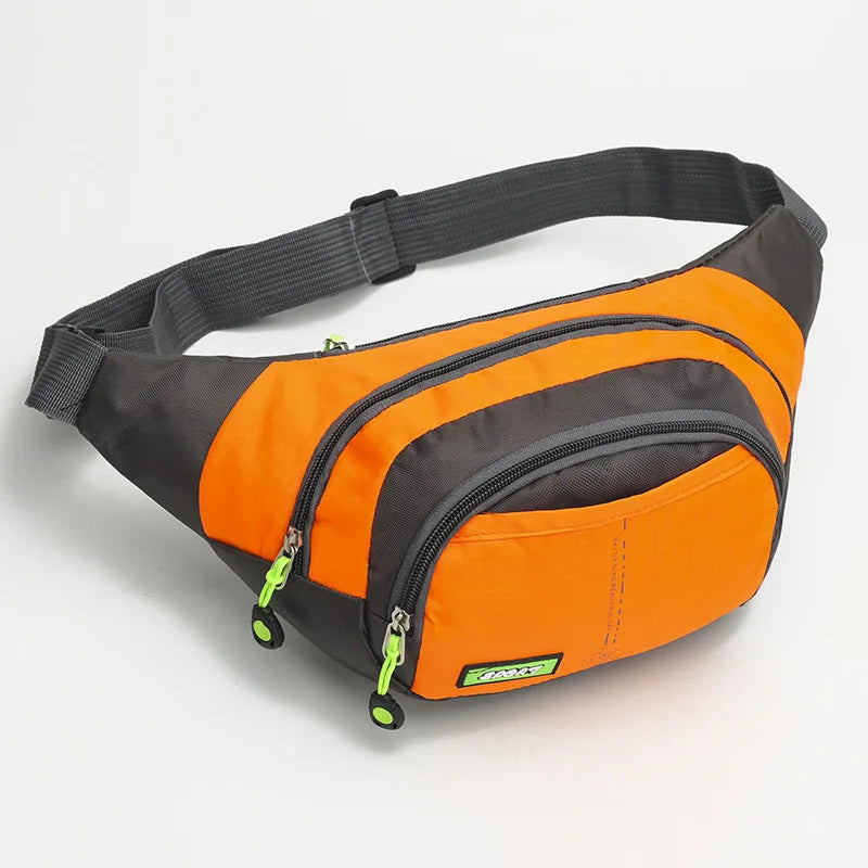 Marsupio Da Viaggio Impermeabile Con Cerniera Borsa A Tracolla Unisex Capacità Regolabile In Nylon