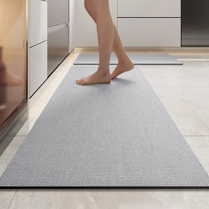 Tappetino Da Cucina A Striscia Lunga Terra Diatomea Antiscivolo Assorbente Per Bagno Ingresso Quadrato