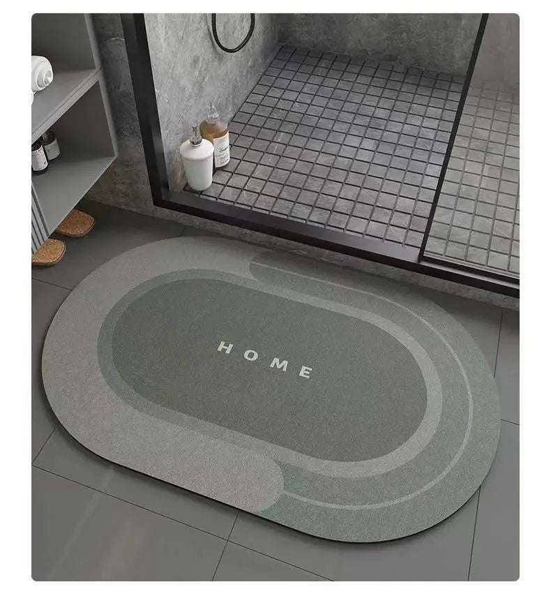 Tappetino Bagno Antiscivolo Assorbente In Fango Diatomea Ad Asciugatura Rapida Per WC E Piedi