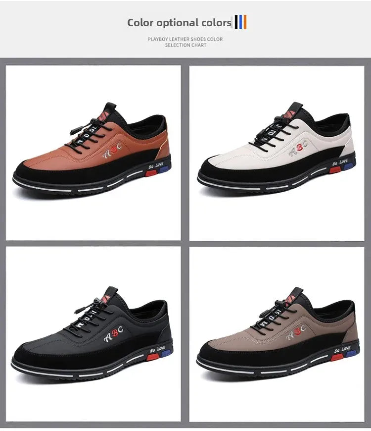 Scarpe Da Uomo Extra Large In Pelle Con Fondo Morbido Primavera Autunno Nuovo Stile 46 47 48 Suola In Gomma Impermeabile
