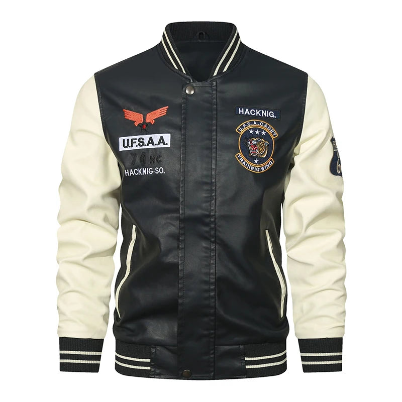 Inverno Nuove Giacche Di Pelle Uomo Con Pile Spesso Colore Solido Colletto Alla Coreana Moda All Aperto Tenere In Caldo