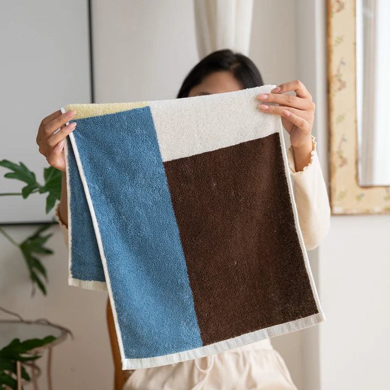 Asciugamano In Cotone A Righe Retrò 70x140 Cm Morbido E Assorbente Per Casa Palestra Cucina
