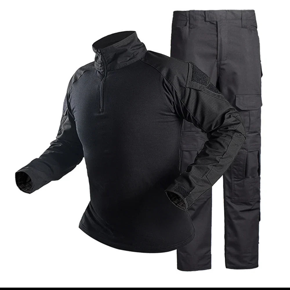 Set Abiti Militari Tattici Tuta Mimetica Da Esterno Camicie Da Caccia Pantaloni Per Airsoft Paintball