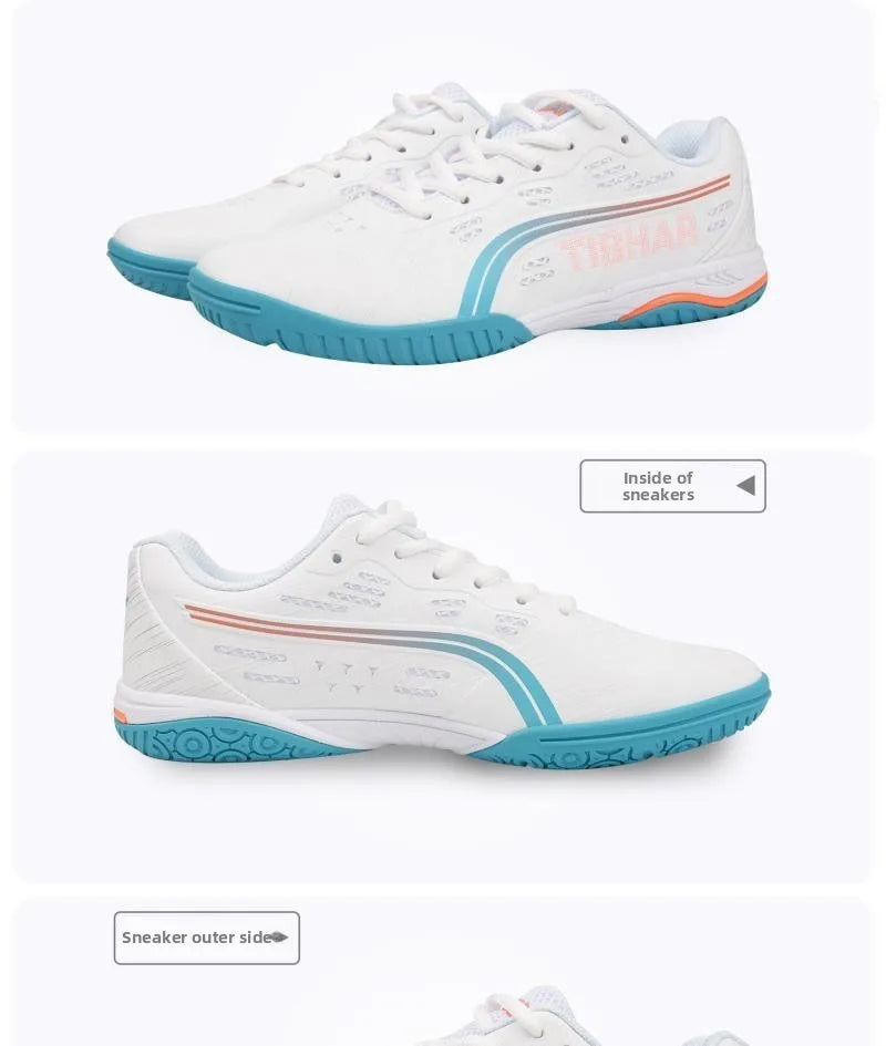 Scarpe da Ping Pong Tibhar per Uomo e Donna Sportive Professionali Antiscivolo Traspiranti