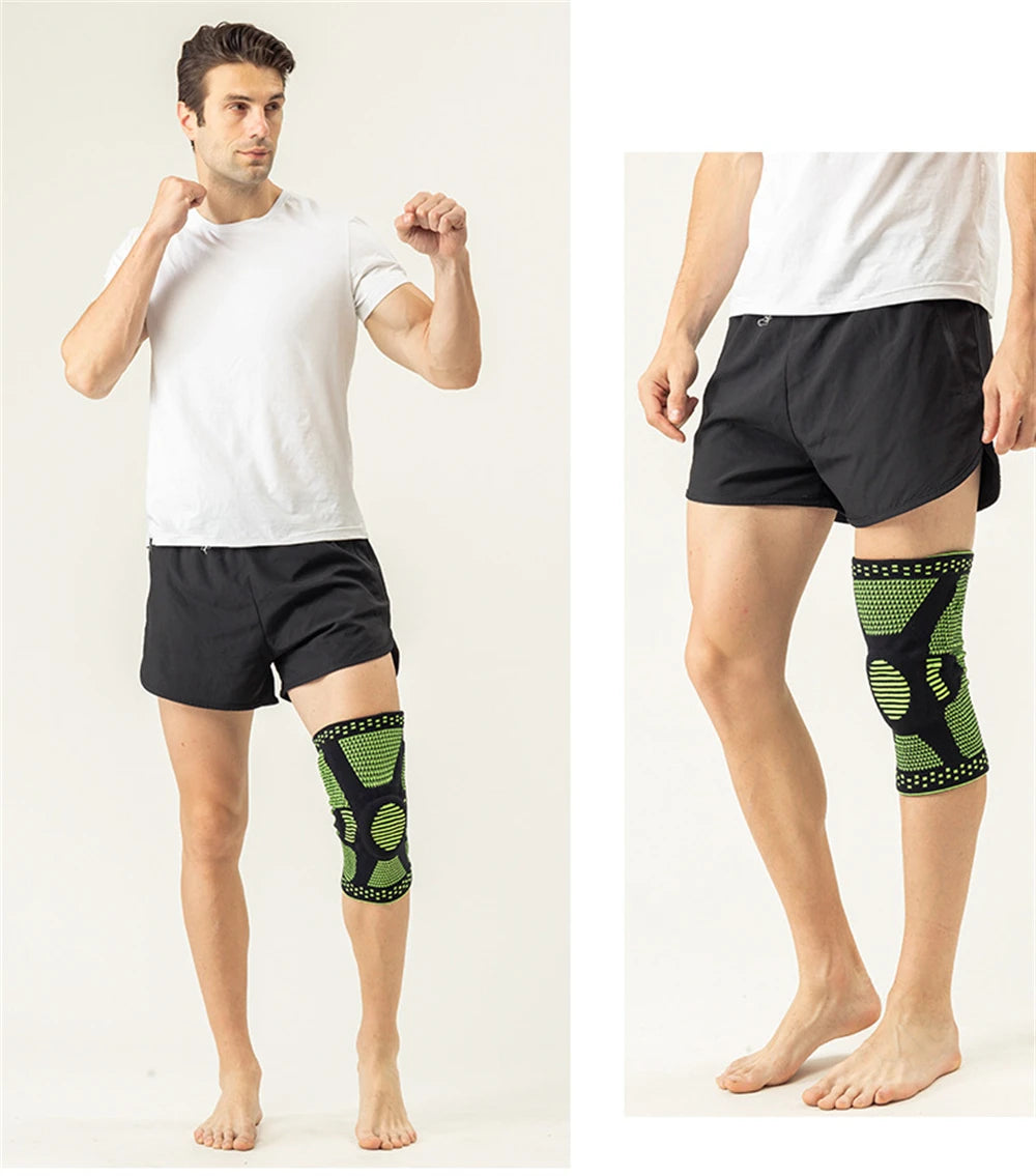 Ginocchiera Protezione Rotula In Silicone Per Atleti Sportivi Compressione Supporto Per Basket