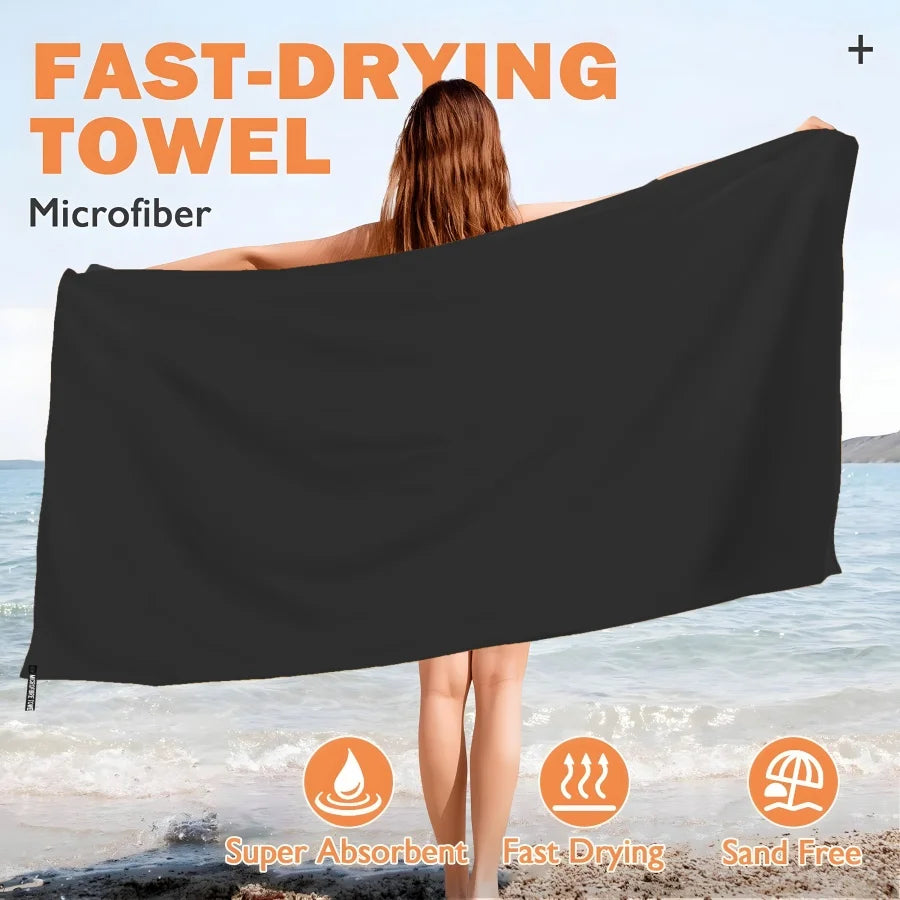 Asciugamano sportivo Asciugamani da nuoto ad asciugatura rapida per nuoto, piscina, sport acquatici, asciugamano da spiaggia/viaggio in S, L, XL, extra large, attrezzatura da campeggio