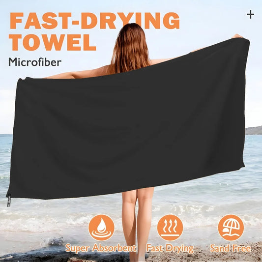 Asciugamano sportivo Asciugamani da nuoto ad asciugatura rapida per nuoto, piscina, sport acquatici, asciugamano da spiaggia/viaggio in S, L, XL, extra large, attrezzatura da campeggio