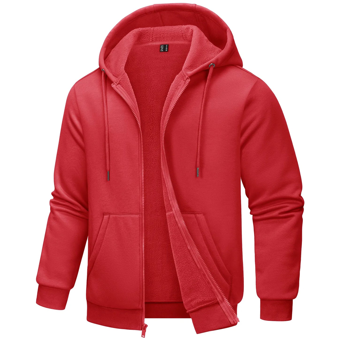 Tacvasen Felpa Con Cappuccio Uomo In Pile Con Tasche Grandi Con Zip Intera Casual Sportivo Per Running Escursionismo