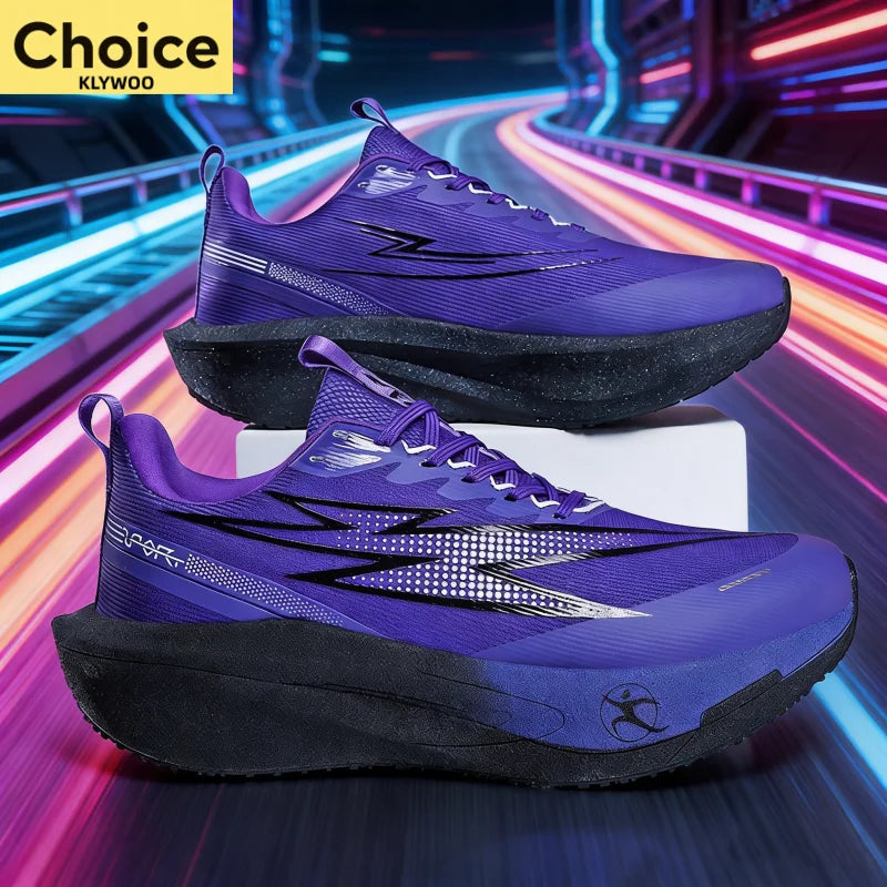 Scarpe Da Corsa Con Piastra In Carbonio Per Maratona Uomo Donna Traspiranti Leggere Antiscivolo Sneakers Di Marca