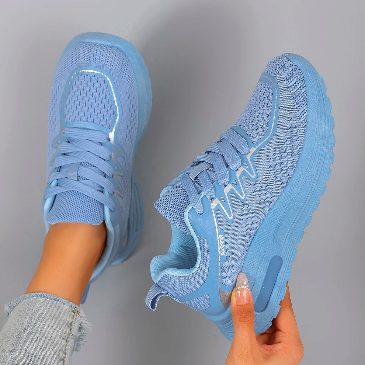 Scarpe Basse Da Donna In Mesh Traspirante Per Estate Scarpe Da Ginnastica Casual Spedizione Gratuita