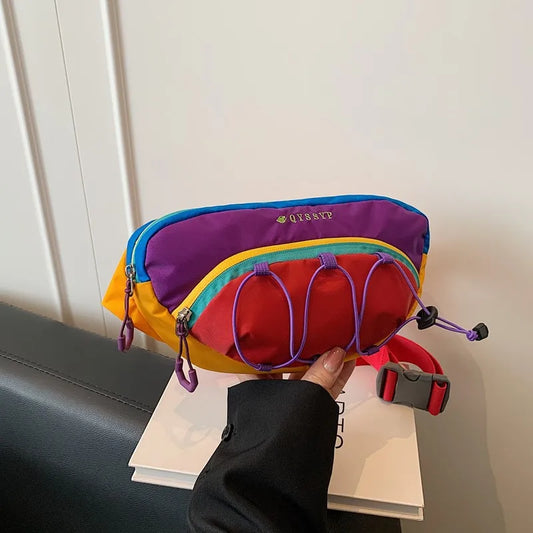 Borsa a Tracolla Donna Leggera per Sport e Tempo Libero Escursioni in Montagna Tessuto Oxford Urban Trend