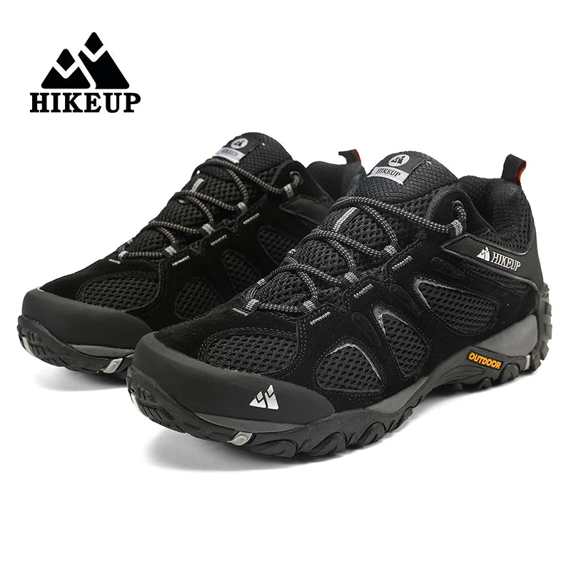 Hikeup Scarpe Da Uomo Traspiranti Da Trekking All'aperto Antispruzzo Mountain Climbing Sport Sneaker Da Trekking