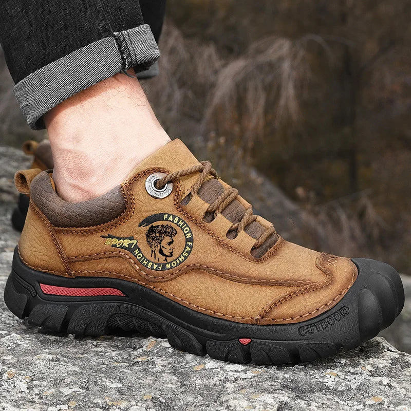 Scarpe Da Trekking Da Campeggio In Vera Pelle Uomo Scarpe Da Ginnastica Sportive Da Uomo Per Tempo Libero