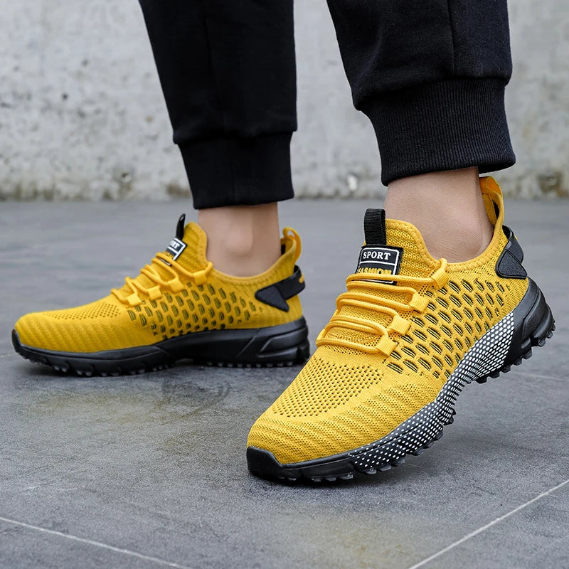 Scarpe Nuove da Ginnastica Uomo Leggere con Piattaforma per Corsa Antiscivolo Traspiranti con Suola Spessa Vendita Calda
