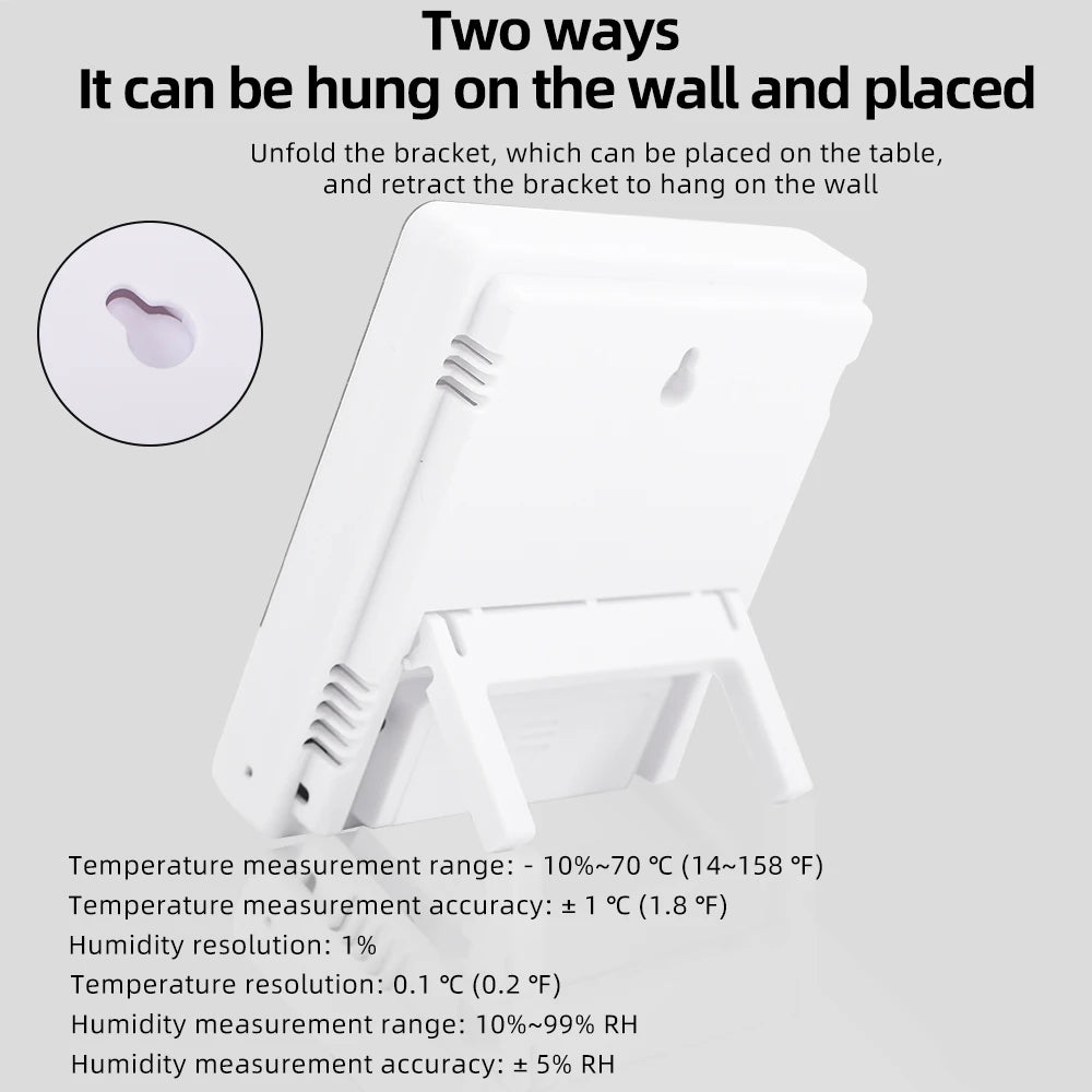 Stazione Meteorologica Digitale Interni Esterni Umidità Temperatura LCD Orologio HTC 2 HTC 1