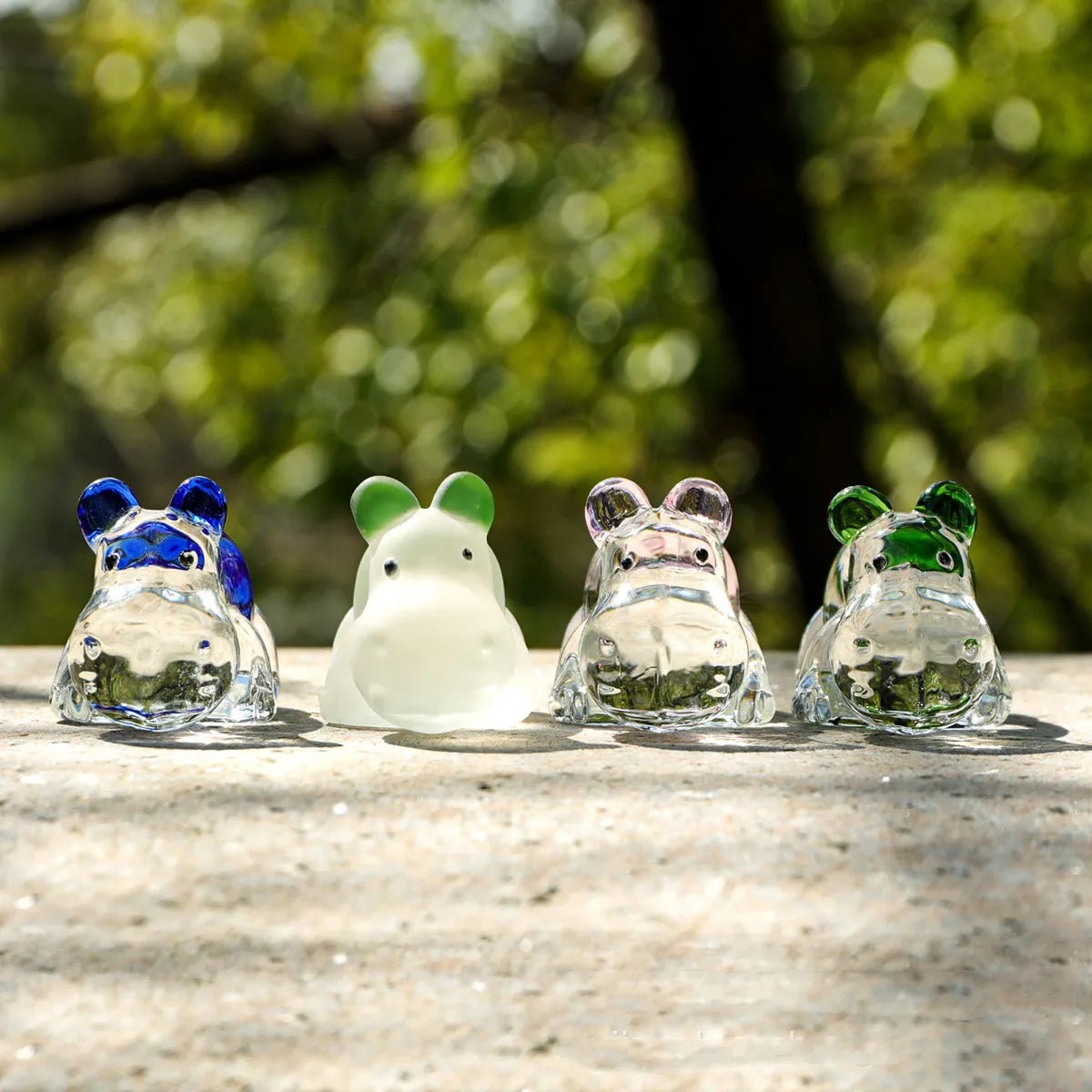 Fermacarte Di Cristallo Ippopotamo Feng Shui Decorazione In Vetro Mini Ornamento Animale Da Scrivania Regalo Souvenir