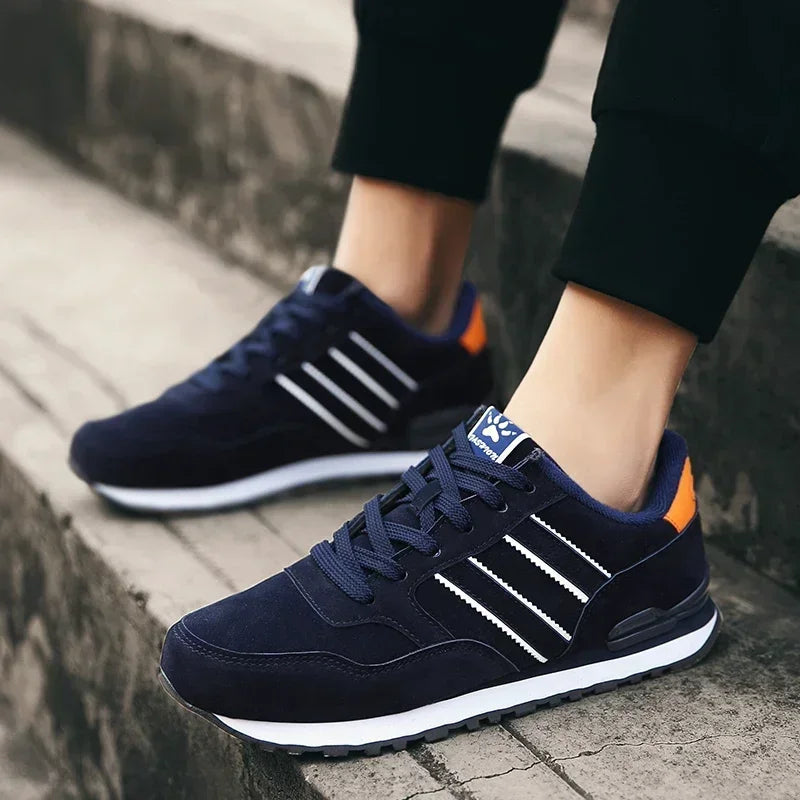 Scarpe Da Ginnastica Da Uomo In Pelle Di Alta Qualità Traspiranti Scarpe Casual Piatte 2022 Nuove