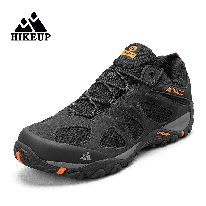 Hikeup Scarpe Da Uomo Traspiranti Da Trekking All'aperto Antispruzzo Mountain Climbing Sport Sneaker Da Trekking