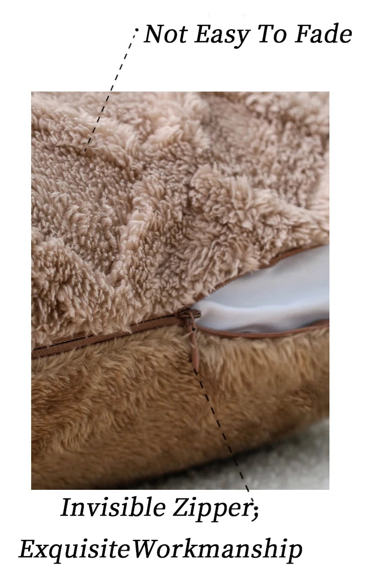 Fodera Per Cuscino In Peluche Geometrica 45x45 Cm Per Divano Soggiorno Decorativa Per La Casa