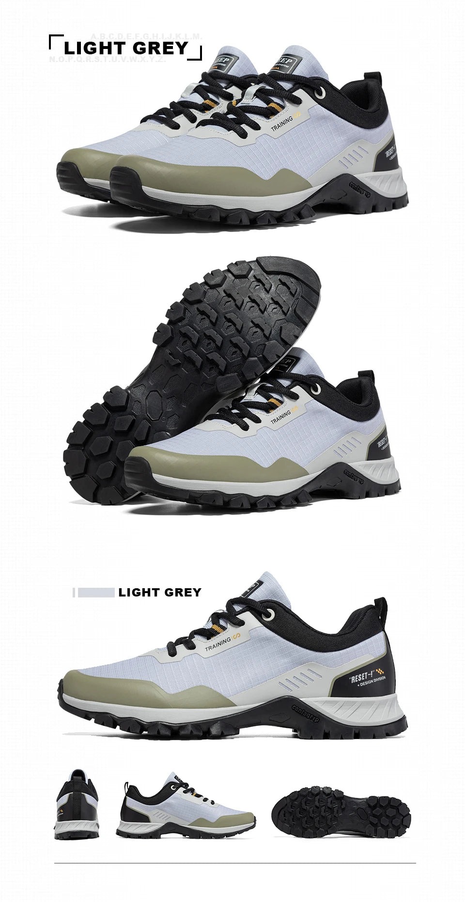 Baasploa Scarpe Da Trekking Uomo Impermeabili Antiscivolo Resistente All Usura Per Esploratori Outdoor M7306