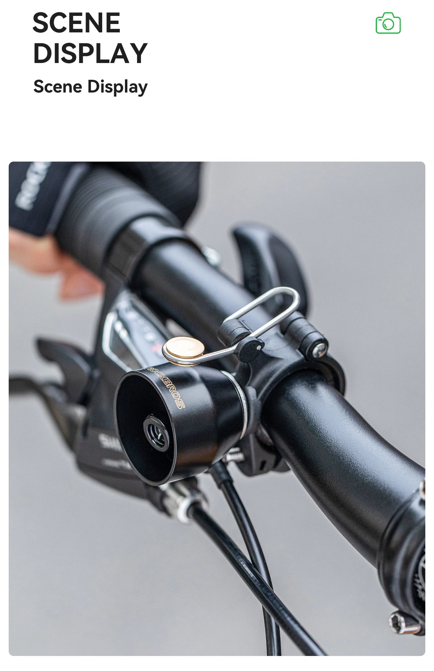 RockBros Campanello Per Bicicletta Compatto In Rame Impermeabile Avvertimento Sonoro Mini Campanello Per Clacson