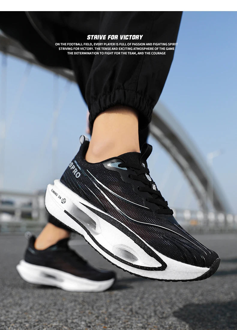 Scarpe da Corsa con Piastra in Carbonio per Maratona Unisex Traspiranti e Leggere Antiscivolo Sneakers Atletiche
