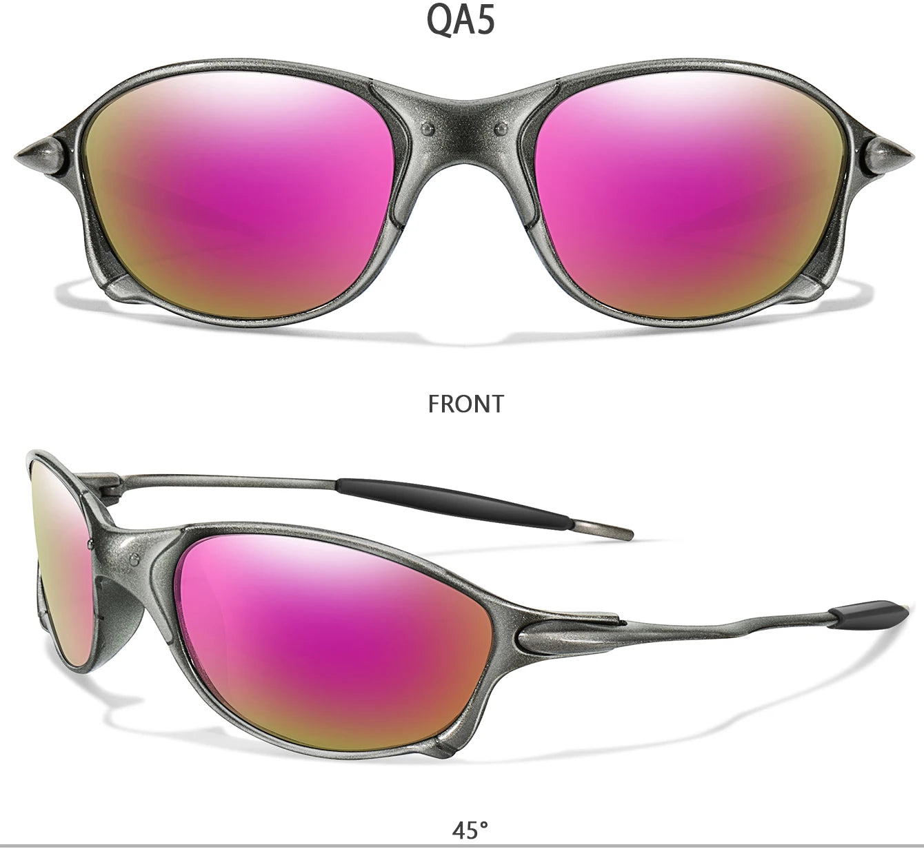Occhiali Da Sole Ciclismo Unisex LOISRUBY UV400 Lenti Policarbonato Montatura Multicolore Corsa Escursionismo Viaggi