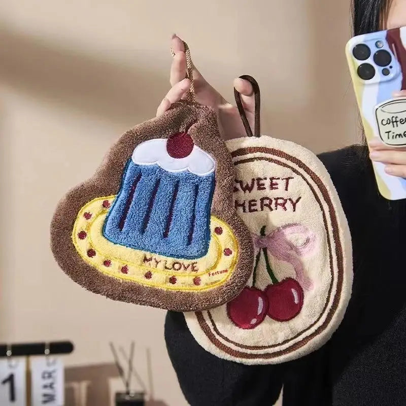 WHP Asciugamano Da Cucina Assorbente Da Bagno Panno Da Appendere Al Muro Per Pulizia In Poliestere