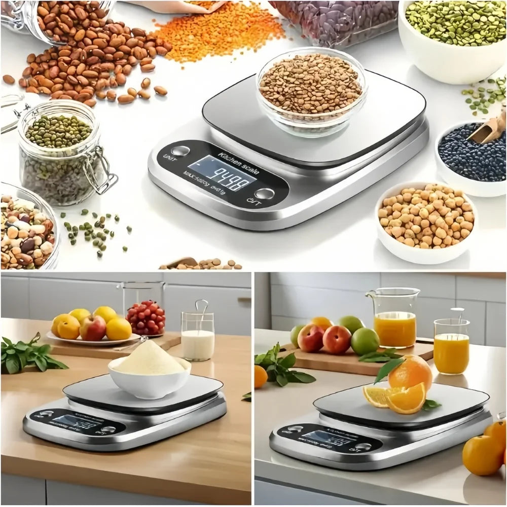 Bilancia Da Cucina Digitale 10 Kg Alta Precisione Con Display LCD Portatile Per Cibo Gioielli Cuochi Appassionati
