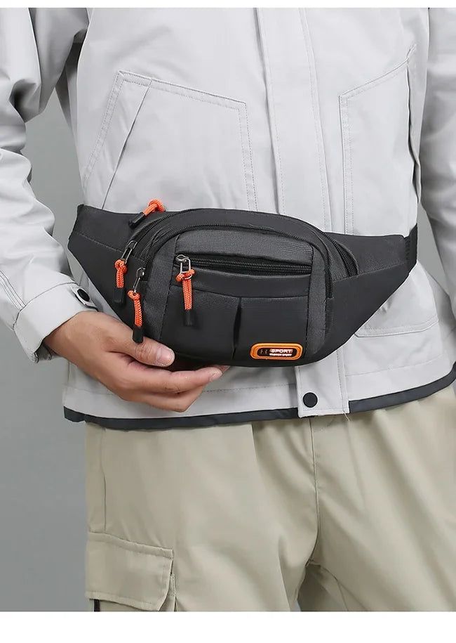 Marsupio Impermeabile Oxford Unisex Grande Capacità Cintura Porta Oggetti Multifunzionale Resistente All Usura