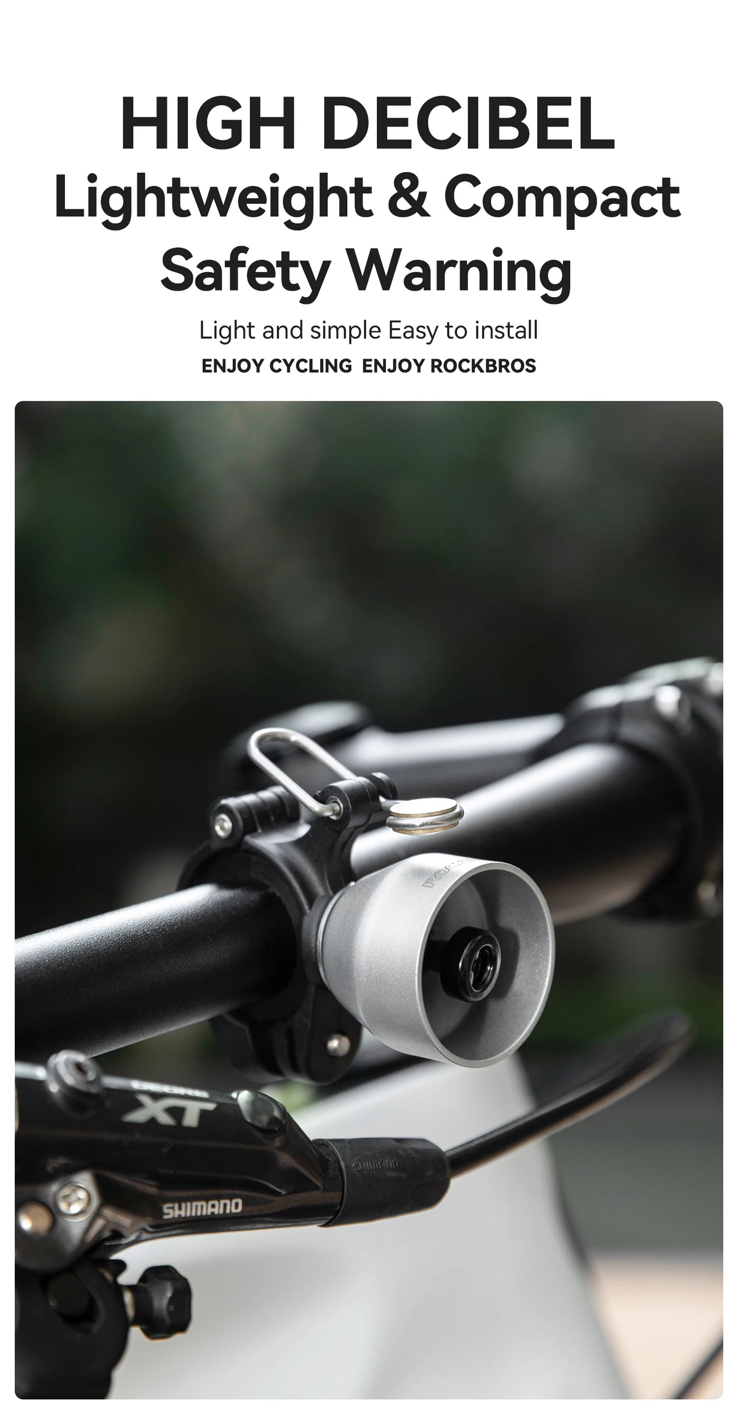 RockBros Campanello Per Bicicletta Compatto In Rame Impermeabile Avvertimento Sonoro Mini Campanello Per Clacson