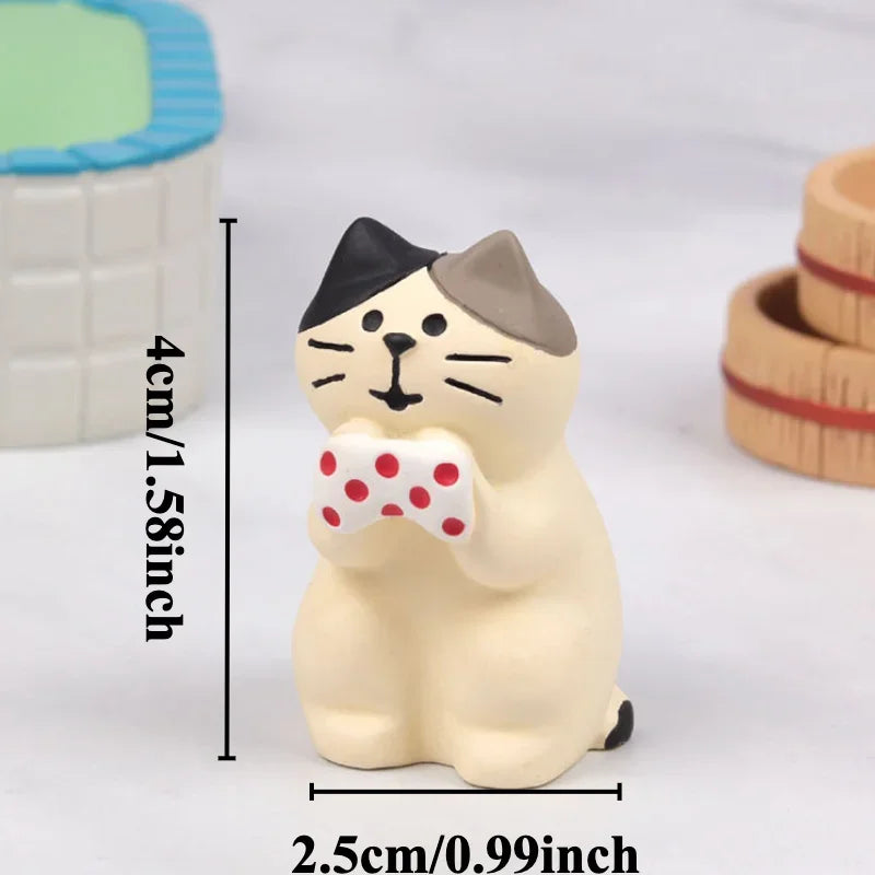 Gatto Limone In Resina Miniatura Pomelo Bath Series Decorazione Da Scrivania Regalo In Stile Giapponese Per Bambini 2024