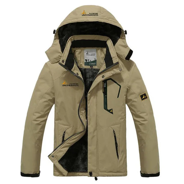 Parka Invernale Da Uomo Antivento Frangivento Plus Con Pelliccia Calda E Spessa Giacche A Vento Militari Senza Cappuccio