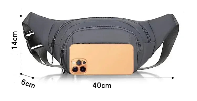 Marsupio Da Uomo In Tela Ultra Sottile Antifurto Per Corsa All Aperto Unisex Sportivo