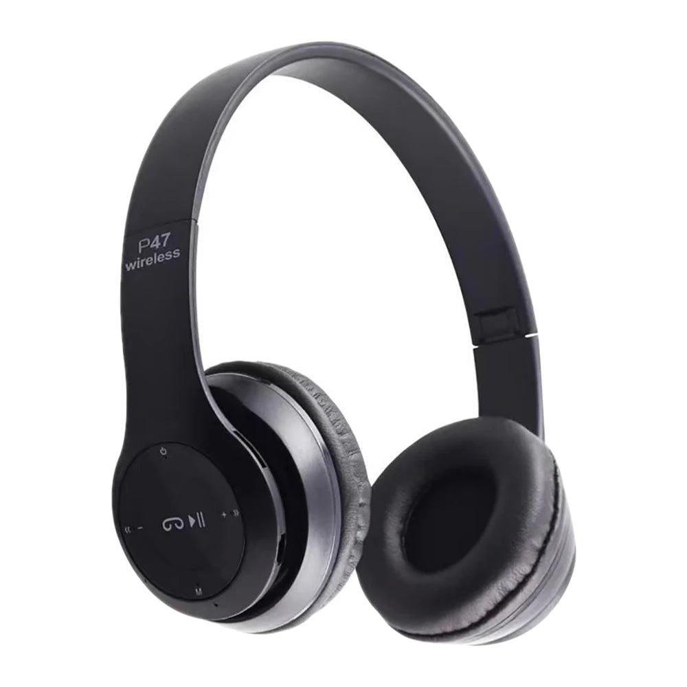 Cuffie Wireless Bluetooth 5.3 Over Ear HiFi Senza Cancellazione Del Rumore Microfono Integrato Sport Gaming Lettore